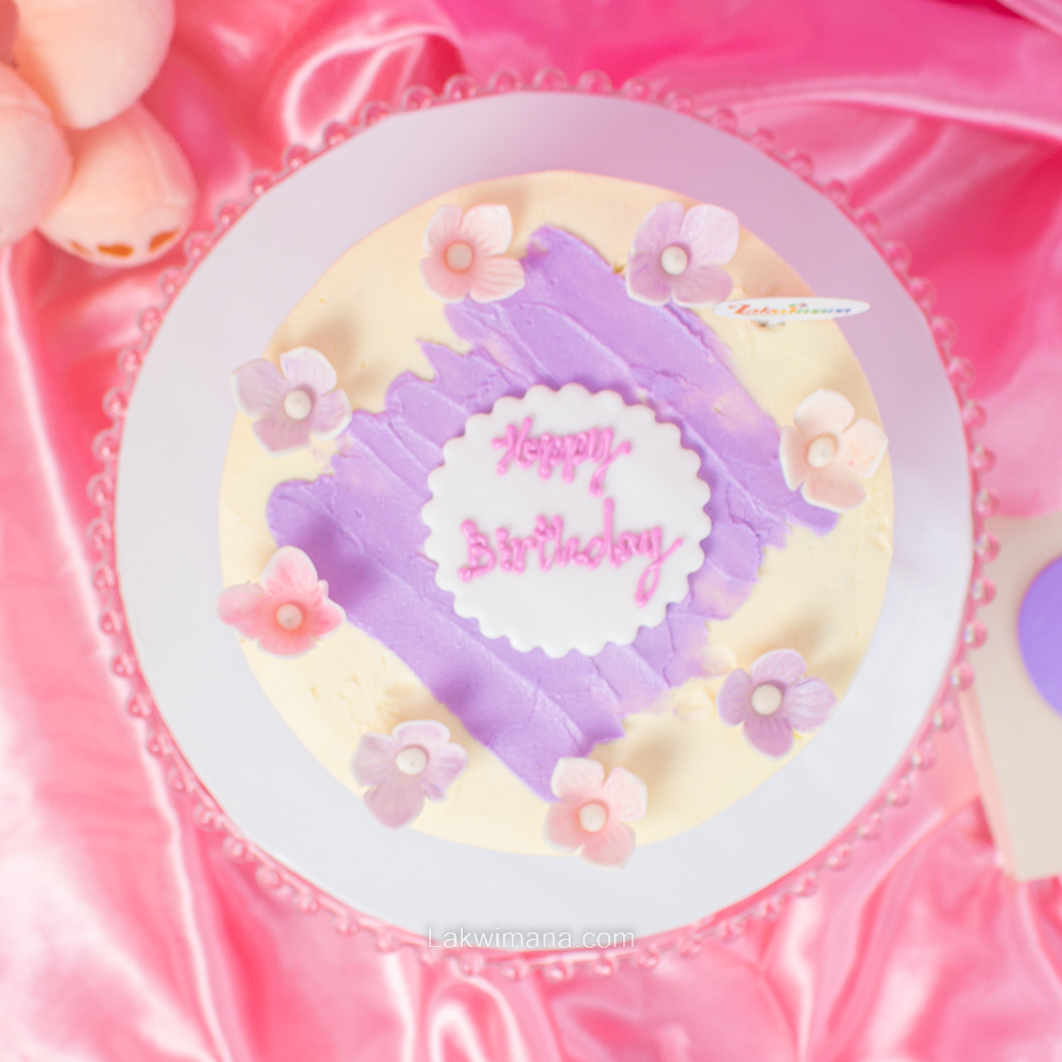Purple Petal Birthday Cake